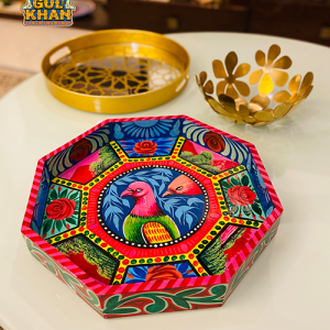 Tray Wooden Hand Painted 04