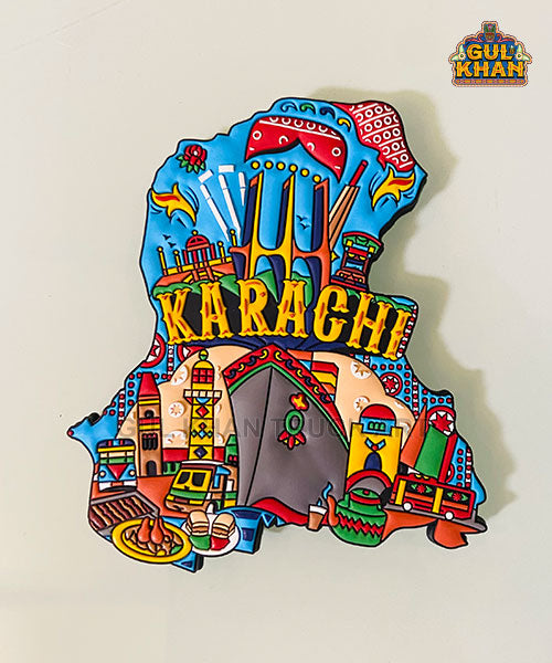 Karachi Cultural Truck Art Rubber Fridge Magnet