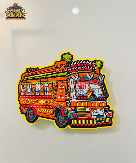 Bus W11 Premium Truck Art Rubber Fridge Magnet