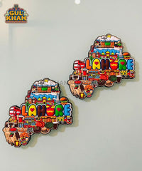 Lahore Cultural Truck Art Premium Rubber Fridge Magnet