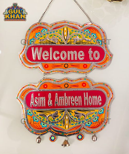 Yellow & Orange Truck Art Wall Hanging