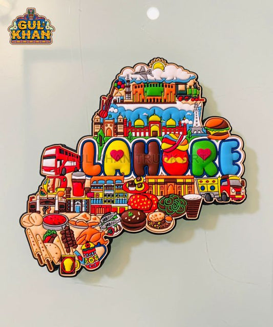 Lahore Cultural Truck Art Premium Rubber Fridge Magnet