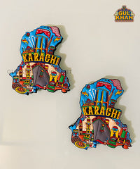 Karachi Cultural Truck Art Rubber Fridge Magnet