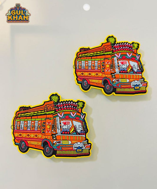 Bus W11 Premium Truck Art Rubber Fridge Magnet