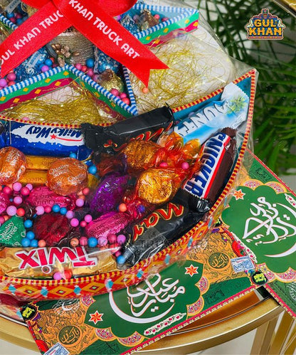 Crescent Star Tray Eid Basket 005