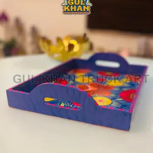 Tray Wooden Hand Painted 0044