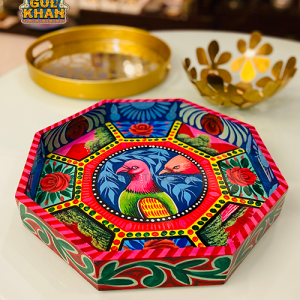 Tray Wooden Hand Painted 05