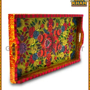 Tray  (Wooden Hand Painted) Design 0019