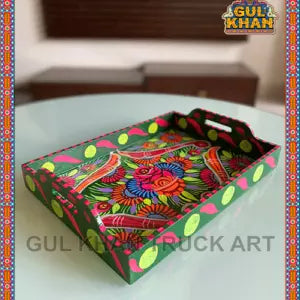 Tray  (Wooden Hand Painted) Design 0041